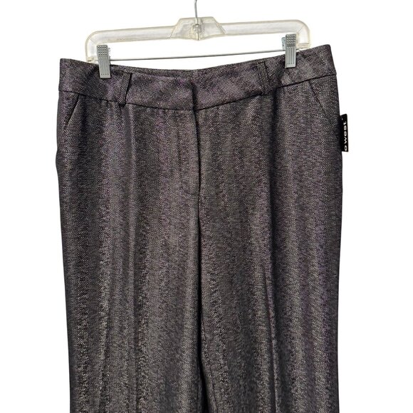 600 West Womens Size 12  Black Multi Wide-Leg Pants. NWT - Picture 10 of 12